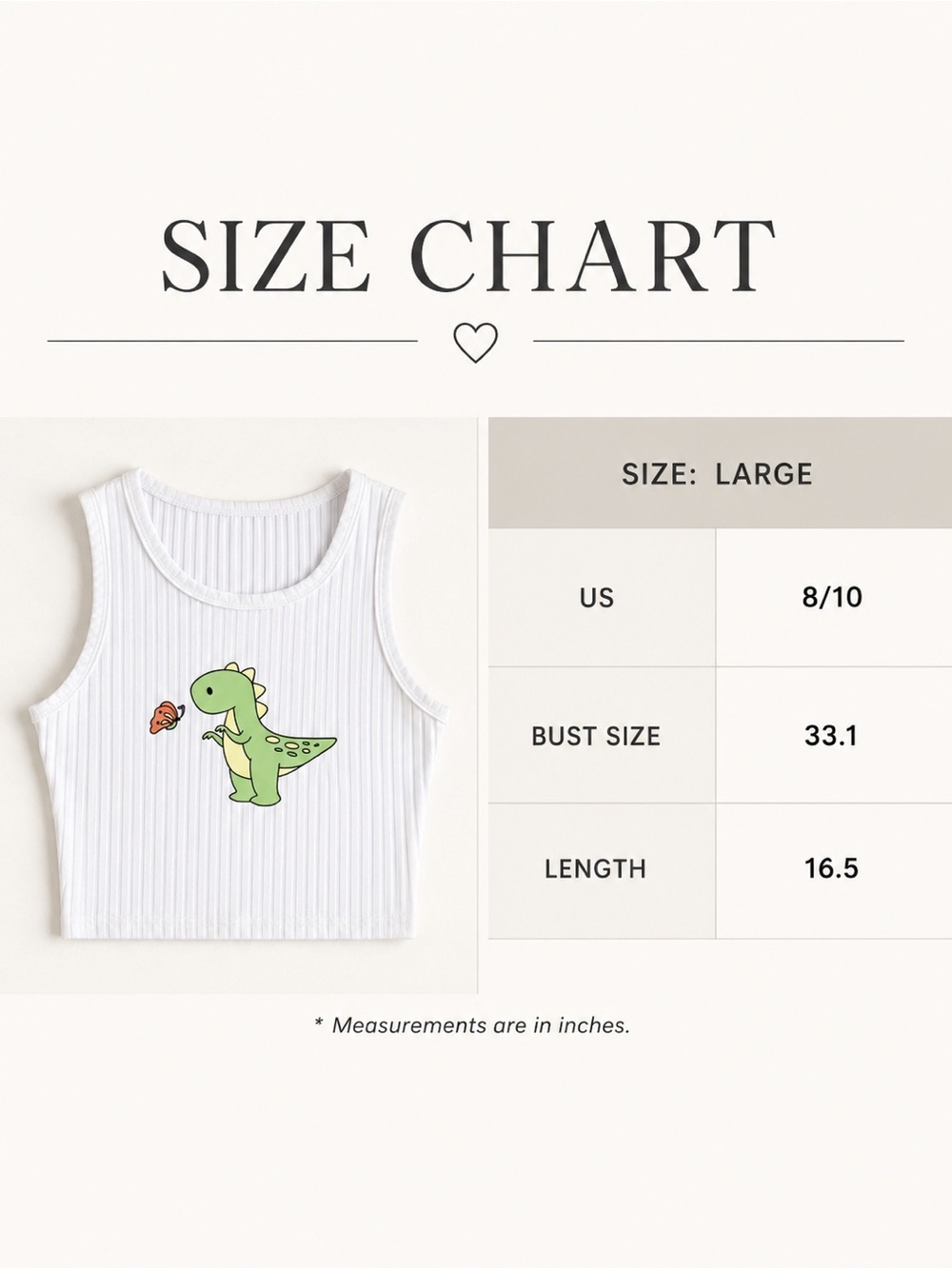 Dinosaur Print Crop Tank Top - Picture 5 of 5